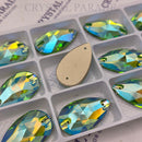 Zodiac Crystal Peardrop Sew on Stone - Peridot Shimmer
