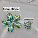 Zodiac Crystal Peardrop Sew on Stone - Peridot Shimmer