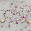 Preciosa Crystal Mix Pack of 100 - Pink Champagne