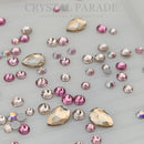 Preciosa Crystal Mix Pack of 100 - Pink Champagne