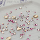 Preciosa Crystal Mix Pack of 100 - Pink Champagne