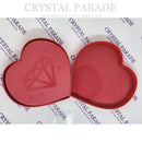 Heart Shaped Flipper Sorting Trays / Crystal Storage Containers