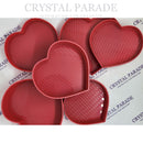 Heart Shaped Flipper Sorting Trays / Crystal Storage Containers