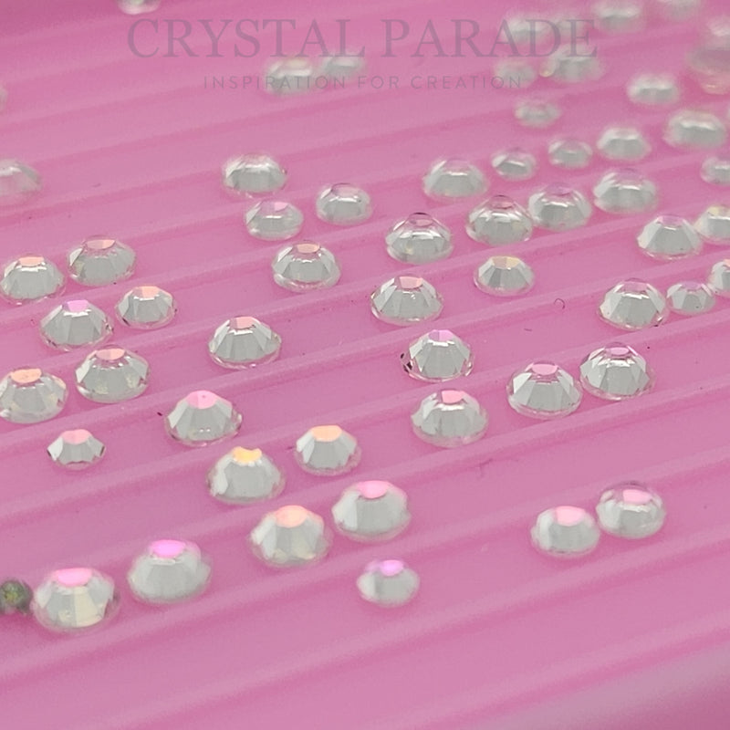 Zodiac Crystals Mixed Sizes Pack of 200 - Pink Green Aurora
