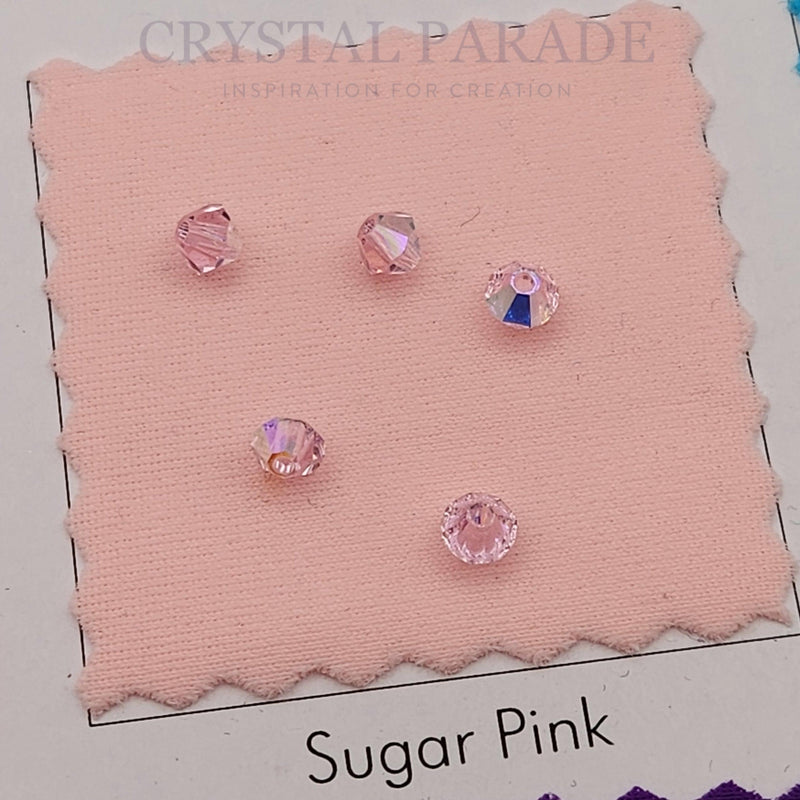 Preciosa Bicone Bead Pink Sapphire AB