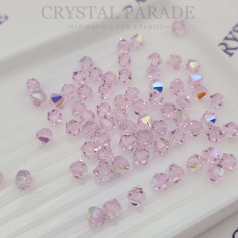 Preciosa Bicone Bead Pink Sapphire AB