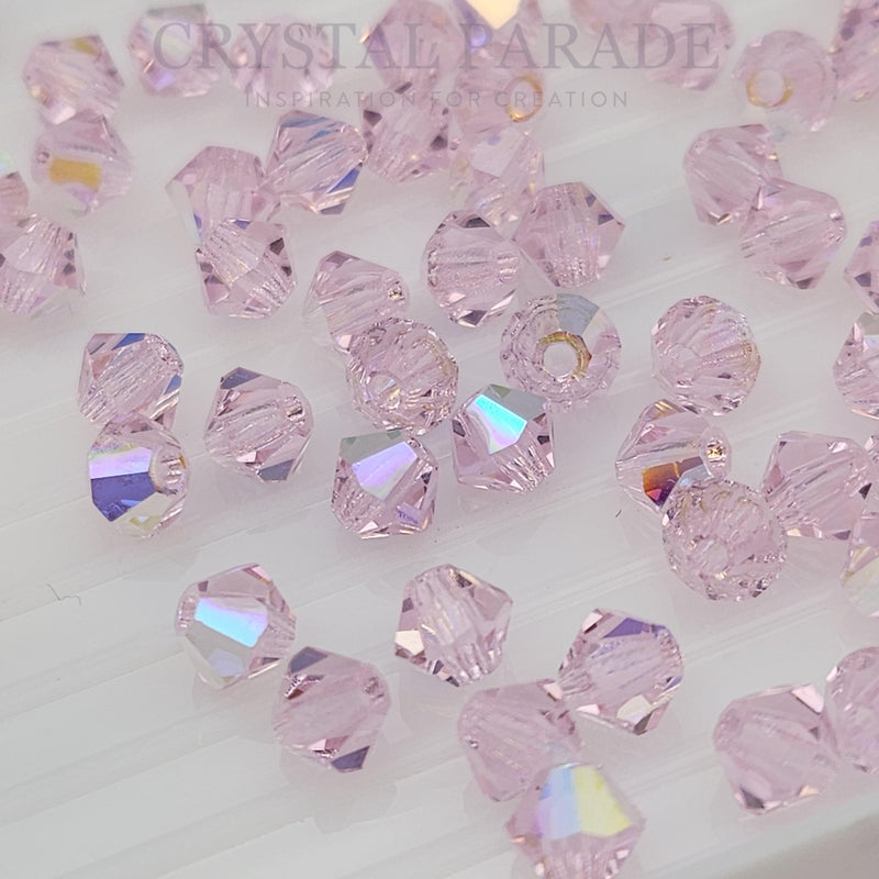 Preciosa Bicone Bead Pink Sapphire AB