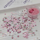 Swarovski & Zodiac 3D Crystal Mix - Pack of 130 - Pinky Promise