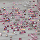 Swarovski & Zodiac 3D Crystal Mix - Pack of 130 - Pinky Promise