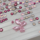Swarovski & Zodiac 3D Crystal Mix - Pack of 130 - Pinky Promise