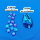 Zodiac Crystal Peardrop Sew on Stone - Bermuda Blue