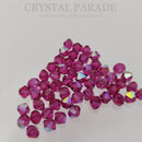 Preciosa Bicone Bead Fuchsia AB