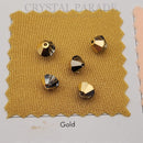 Preciosa Bicone Bead Aurum Half