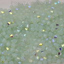 Preciosa Bicone Bead Chrysolite Opal AB