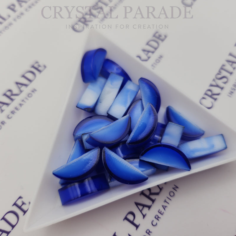 Preciosa Crescent Cabochon - Cobalt (04974)