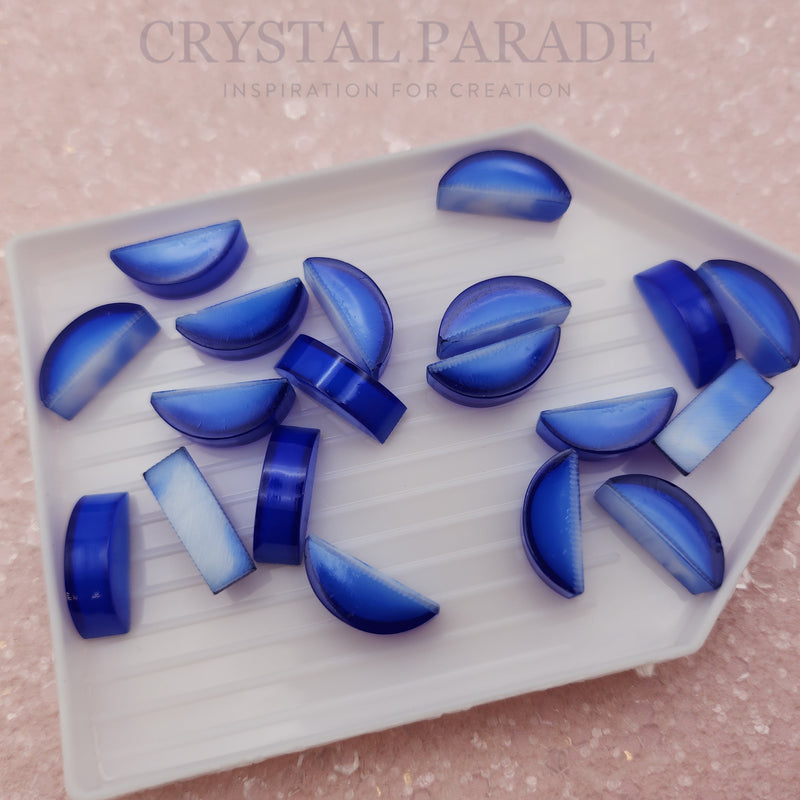 Preciosa Crescent Cabochon - Cobalt (04974)