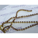 Preciosa Vintage Cupchain Raw Brass Setting - Light Amethyst SS10 (3mm) 50cm