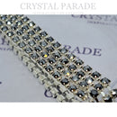 Preciosa Cupchain Silver Setting - Jet Hematite SS12 (3.2mm)