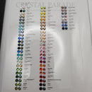 Preciosa Sample Card - Flatback Rhinestone Crystals