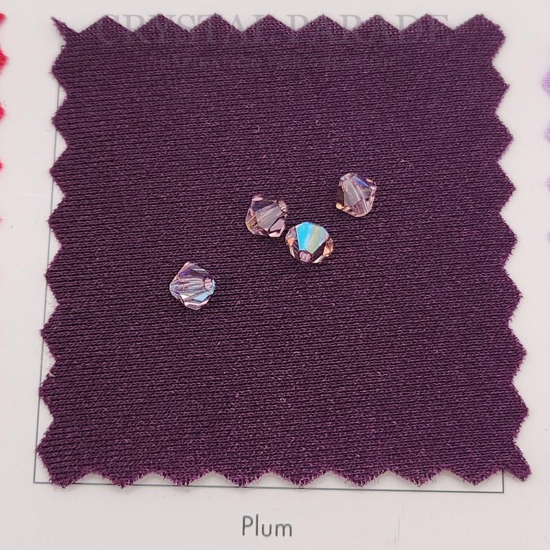 Preciosa Bicone Bead Light Amethyst Glitter