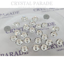 Preciosa Loch Rose Sew On Stone - Clear (Foiled backing)