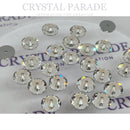 Preciosa Loch Rose Sew On Stone - Clear (Foiled backing)