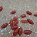 Preciosa Navette Glass Cabochons - Moonshine Rose (00375)