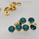 Preciosa Rivet with Maxima Crystal - Blue Zircon