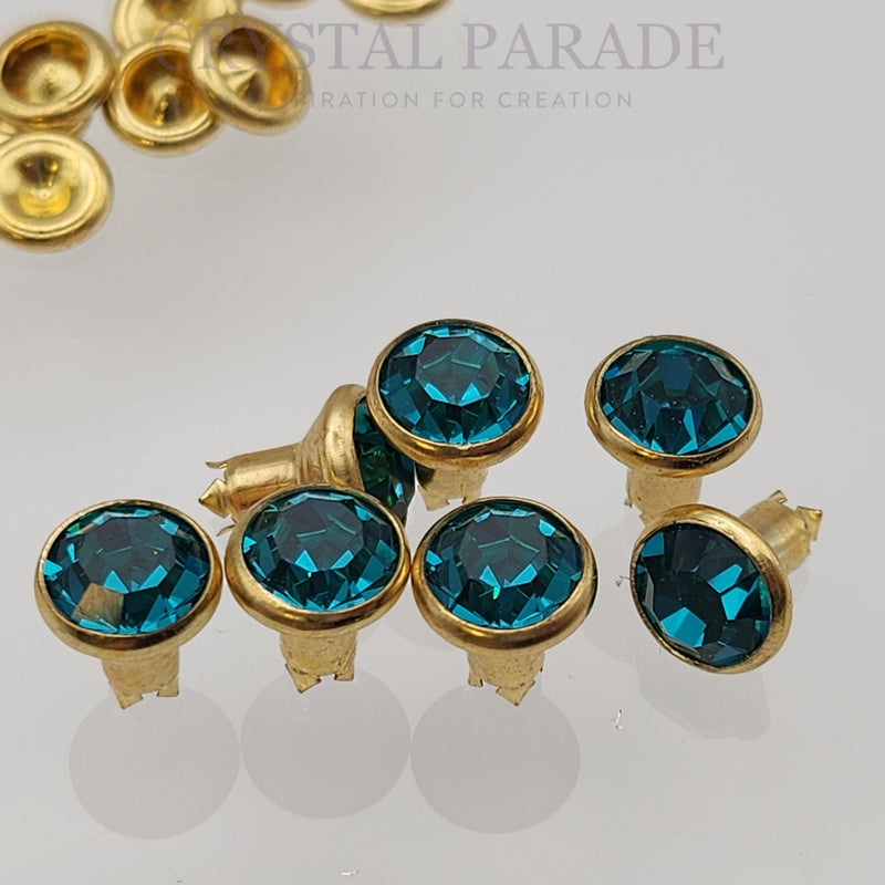 Preciosa Rivet with Maxima Crystal - Blue Zircon