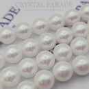 Preciosa Round Pearl Pearlescent White