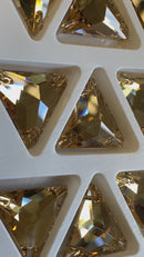 Limited Edition - Zodiac Sew on Triangle - Light Smoked Topaz