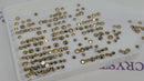 Zodiac Crystals Mixed Sizes Pack of 200 - Mine Gold