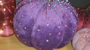 Hand Embellished Plush Pumpkins - Set of 3 - Rustic Pinks