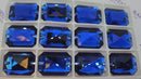 Zodiac Sew on Stone Emerald Cut - Capri Blue