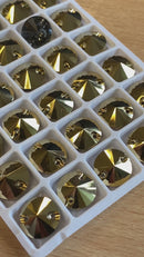 Zodiac Rivoli Sew on Stone - Dorado