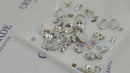 Swarovski and Preciosa 3D Crystal Mix Pack of 50 - Ice Ice Baby