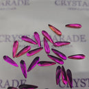 Zodiac Slim Raindrop Shape 10mm Vitrail Rose - Pack of 20