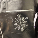 Crystal Parade Black Pyjama Set with Rhinestone Snowflake