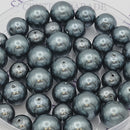 Preciosa Vintage Round Pearls - Dark Grey