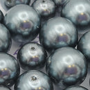Preciosa Vintage Round Pearls - Dark Grey