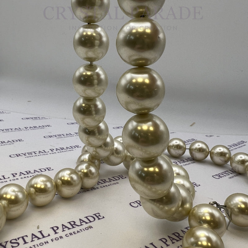 Preciosa Vintage Round Pearls - Vanilla