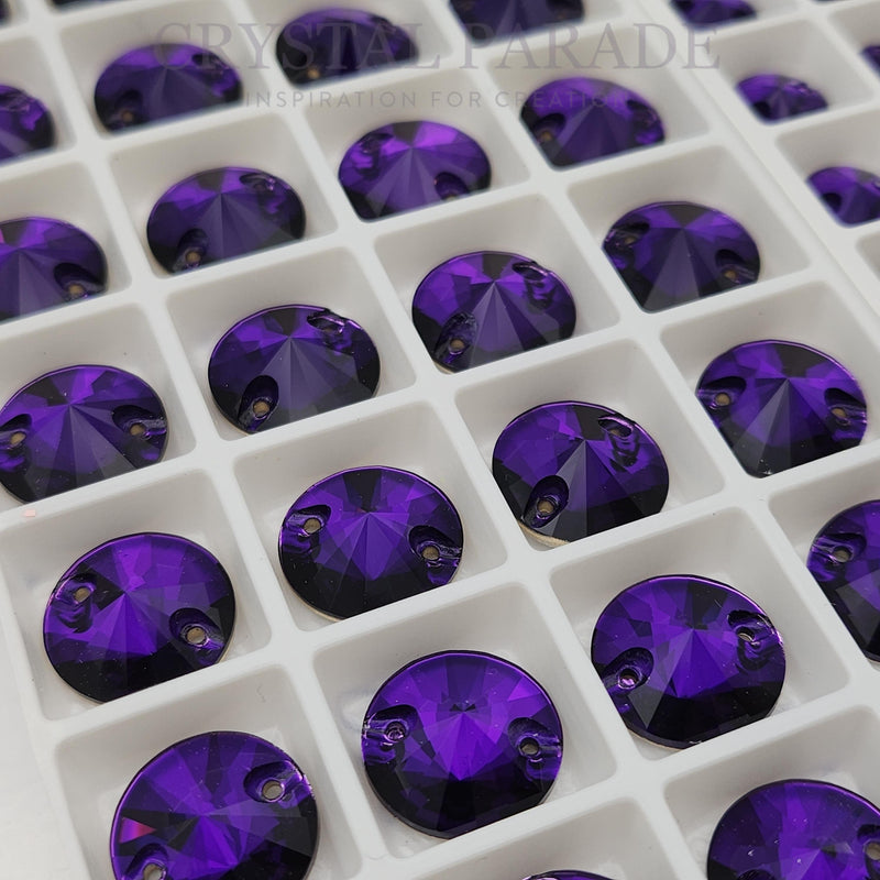 Zodiac Crystal Rivoli Sew on Stone - Pure Purple