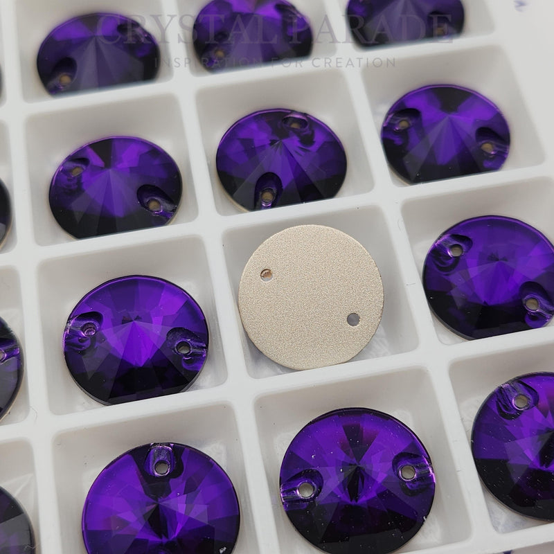 Zodiac Crystal Rivoli Sew on Stone - Pure Purple