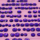 Zodiac Crystals Mixed Sizes Pack of 200 - Pure Purple