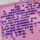 Zodiac Crystals Mixed Sizes Pack of 200 - Pure Purple