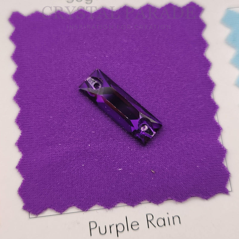 Zodiac Crystal Slim Baguette Sew on Stone - Pure Purple