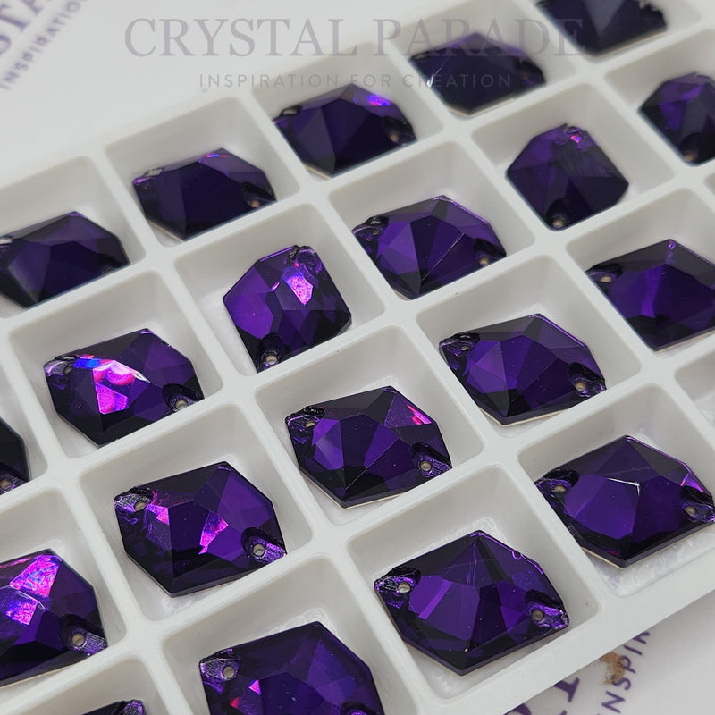 Zodiac Crystal Cosmic Sew on Stone - Pure Purple