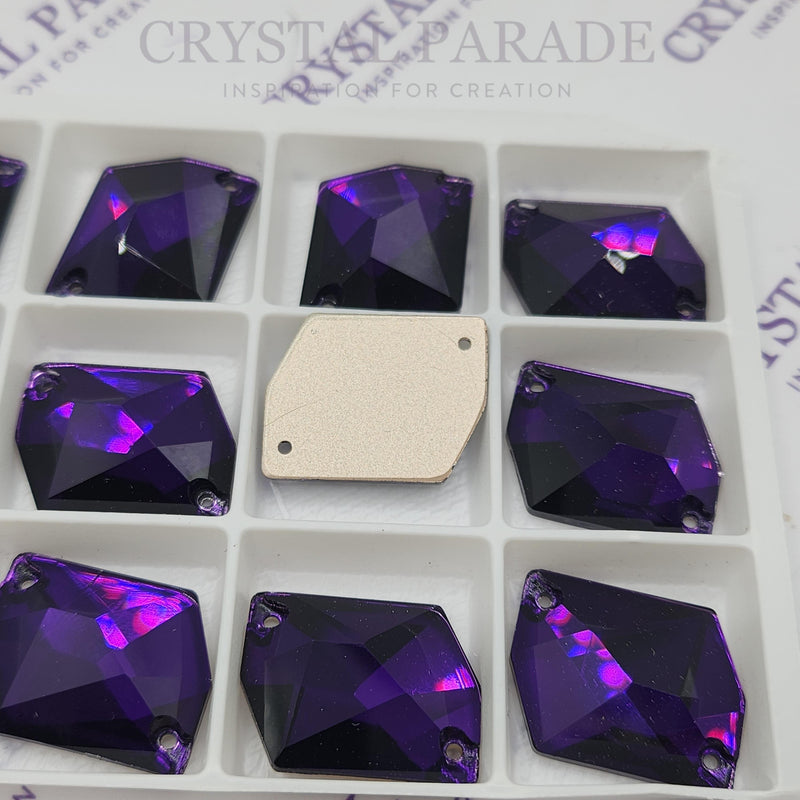 Zodiac Crystal Cosmic Sew on Stone - Pure Purple