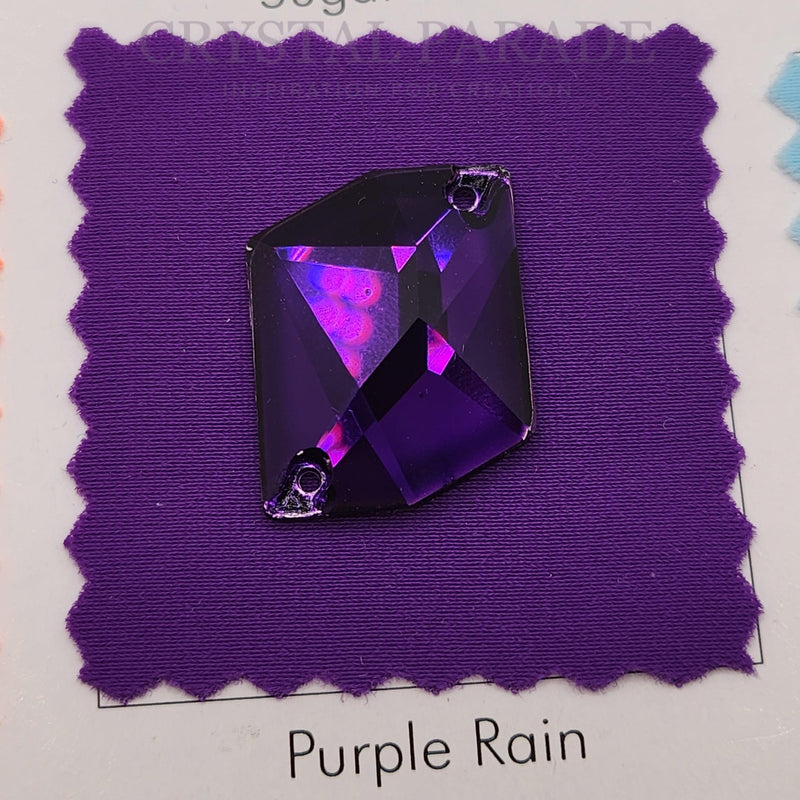 Zodiac Crystal Cosmic Sew on Stone - Pure Purple
