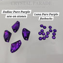 Zodiac Crystal Rivoli Sew on Stone - Pure Purple